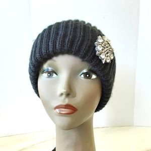 29 PALMS BEJEWELED RIBBED KNIT HAT